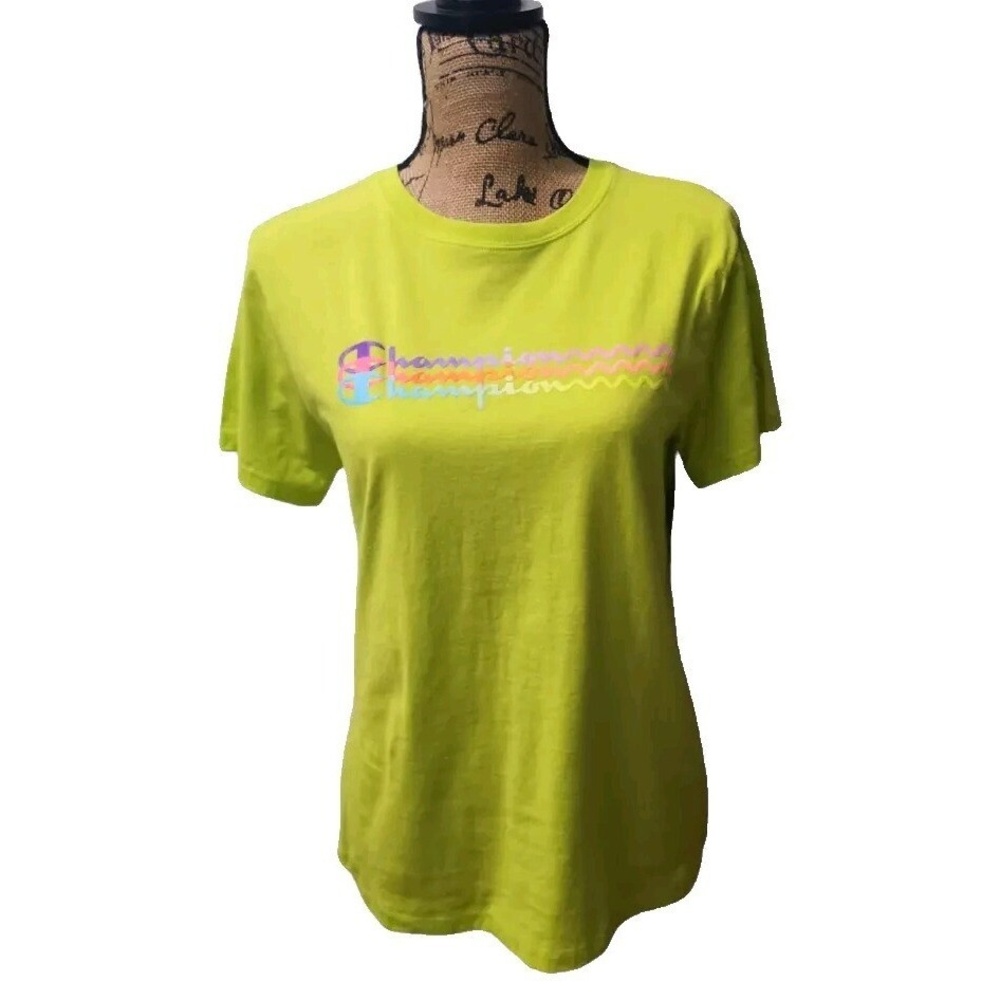 Champion Womens Size M Lightweight‎ Tee Shirt Green